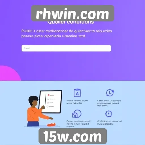 Recursos e funcionalidades do site rhwin.com